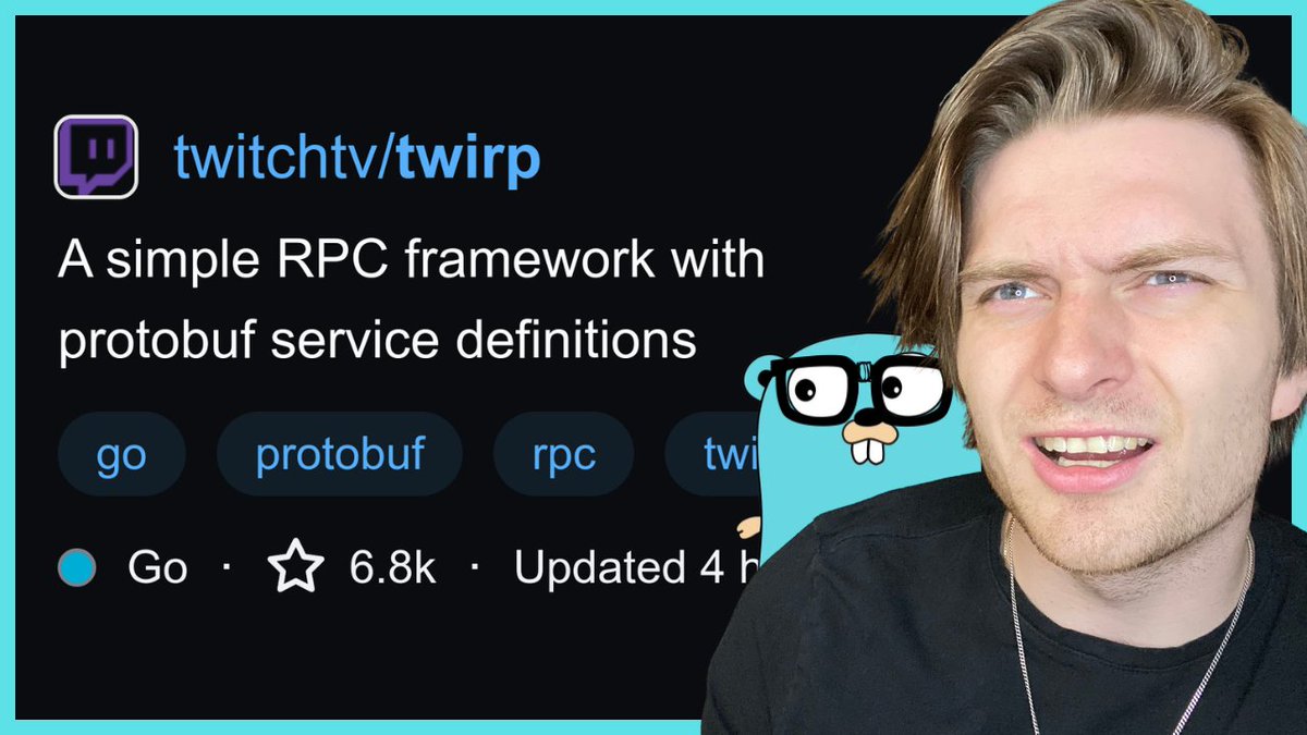 Wanted to make a video on a RPC framework that was made within Twitch. It's similar to gRPC but without the custom HTTP server implementations. Just runs on the standard library.
The BEST RPC Framework for Golang🔥🚨