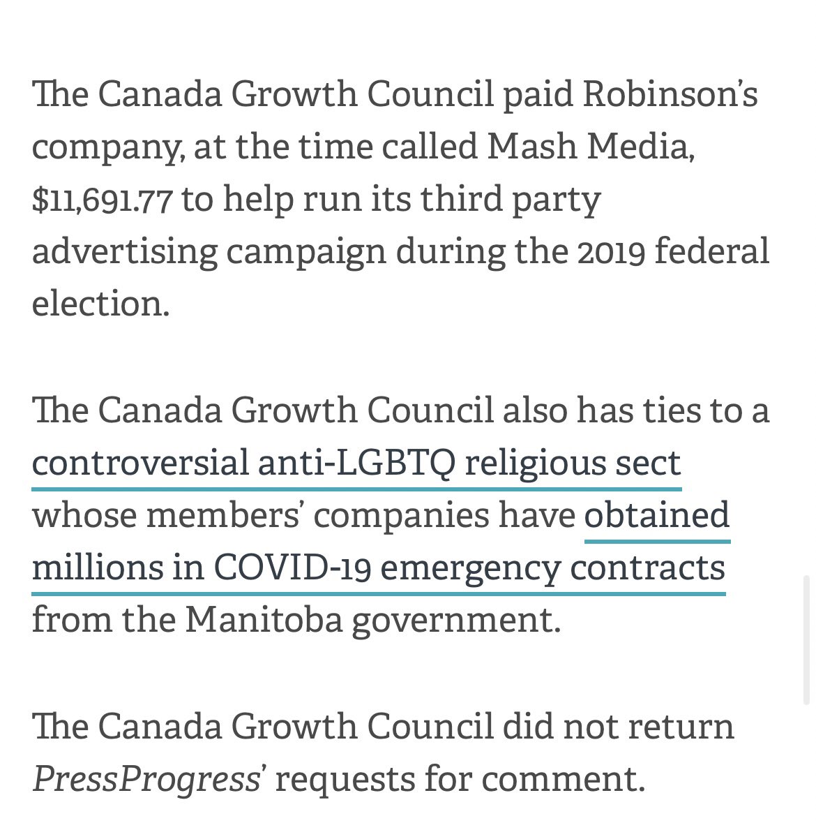@SweetieCanuck @CreeksideAlison Canadian Taxpayers Federation, industry lobby groups like the Canadian Association of Petroleum Producers and Shell #KochNetwork pressprogress.ca/pr-firm-hired-…