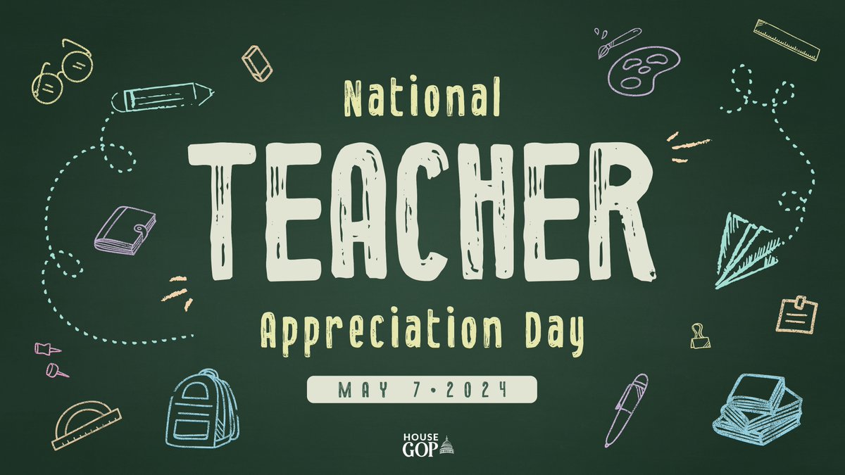 Happy #TeacherAppreciationDay! Thank you to all the teachers in #NJ07 and nationwide, who invest in our children’s education.