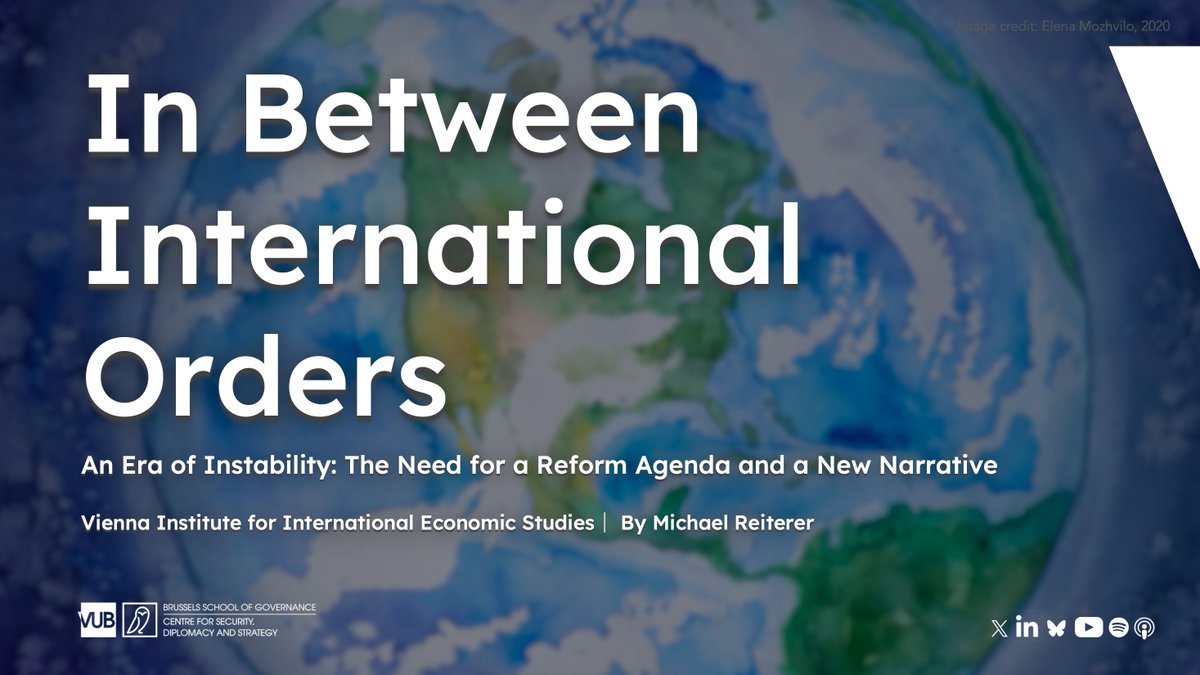 ❗️New Analysis❗️ Writing for @wiiw_ac_at, @M_Reiterer explores the ways in which the liberal international order is at risk. He looks at how the emergence of rival blocs is hampering international cooperation in an era of economic competition. Read now🔸 wiiw.ac.at/p-6836.html