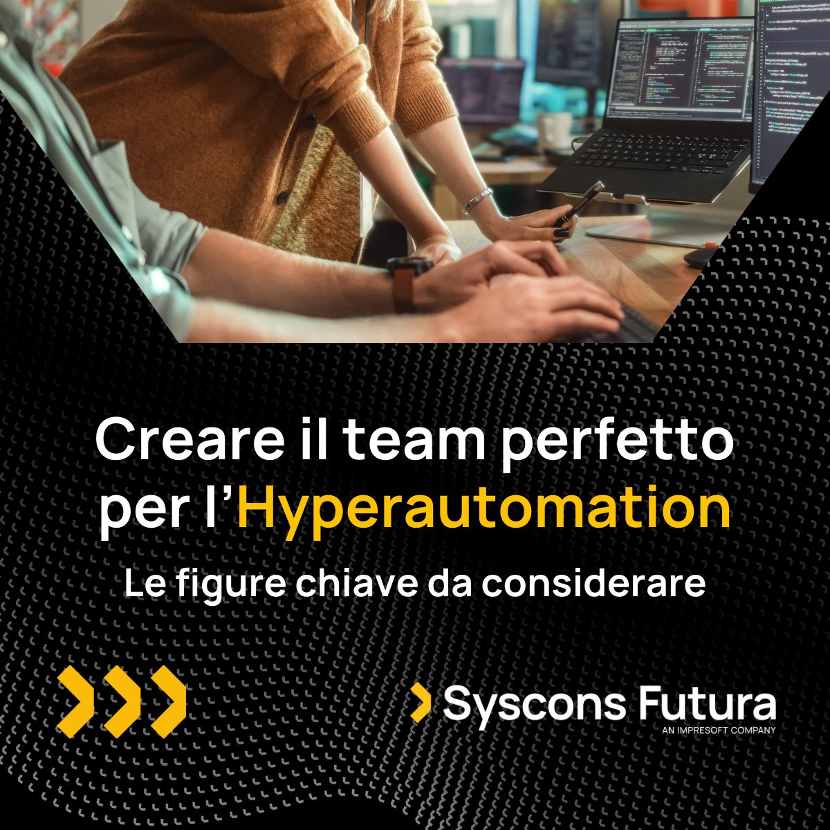 Un team completo è essenziale per il successo dell'Hyperautomation. Ogni membro porta competenze uniche. Il nostro team massimizza i benefici dell'automazione, portando le aziende verso nuovi livelli di efficienza e produttività. 
#HyperautomationTeam #HyperTuesday