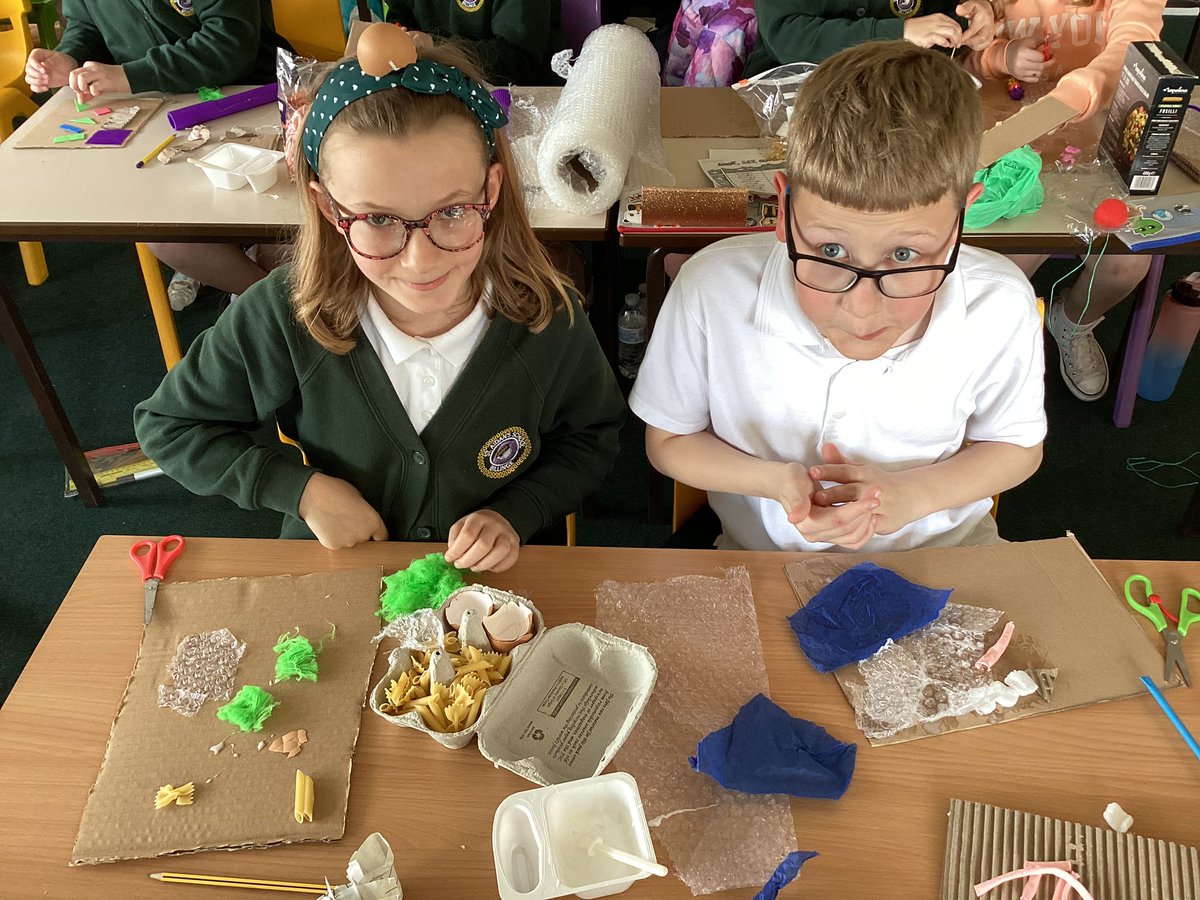 StaidansbMrC's tweet photo. Art: inspired by Astronaut Moonwalk by @teisalbers, #y5 considered how drawing can be developed through printmaking. Children produced collagraph printing plates ready to be added to later. #staidansbArt @kapowprimary @Staidansb @StaidansbSMoore @MrsF_staidansb https://t.co/wk04ZzoVae