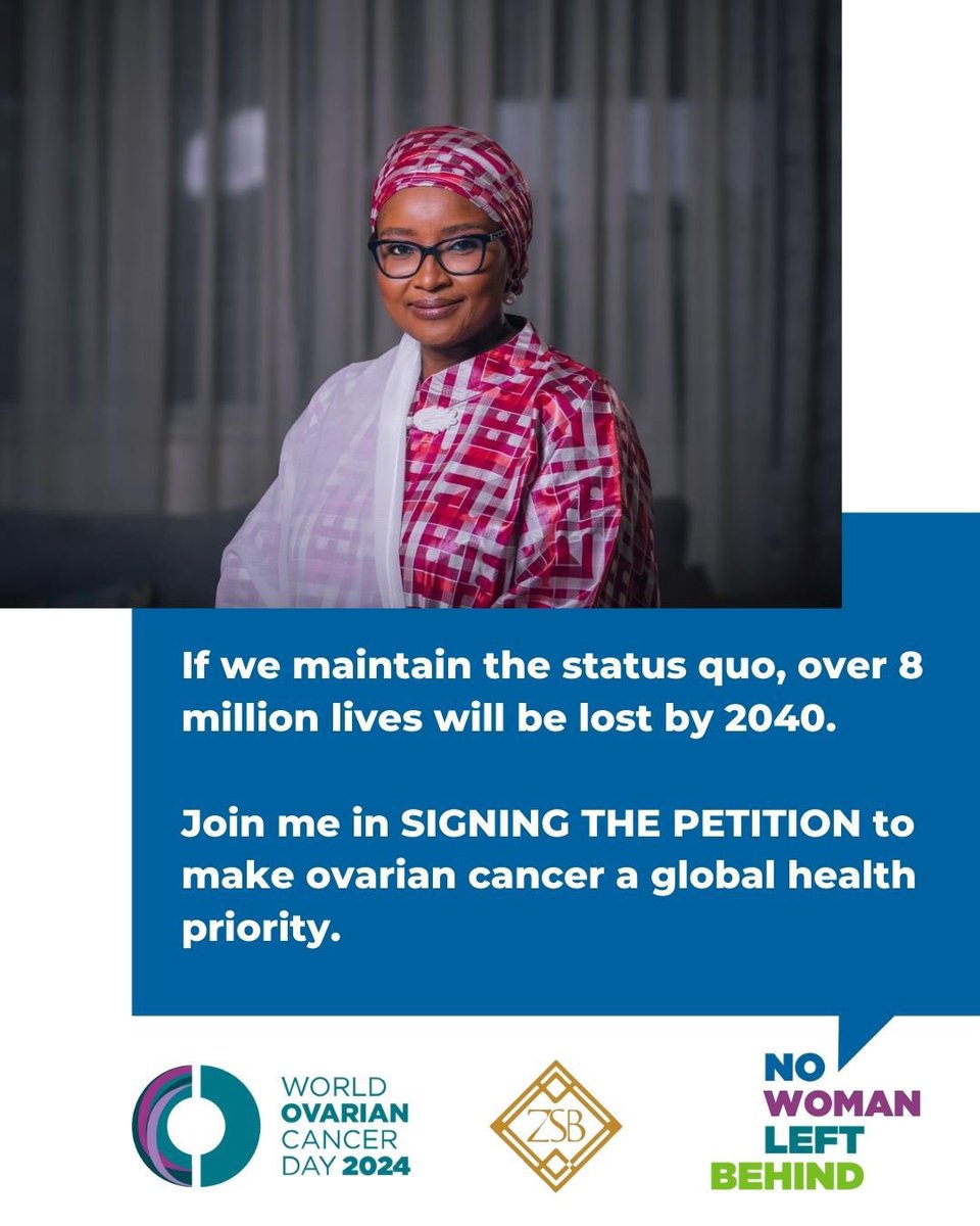 As alarming projections reveal, by 2050, a staggering 12 million women worldwide could be at risk of ovarian cancer, with an estimated 8 million lives lost to this devastating disease. In response, esteemed cancer professional and advocate Her Excellency Dr. Zainab Shinkafi…