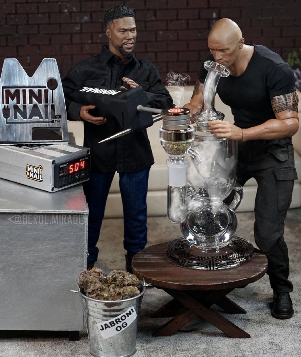 The Rock knows how to wake and bake Gm