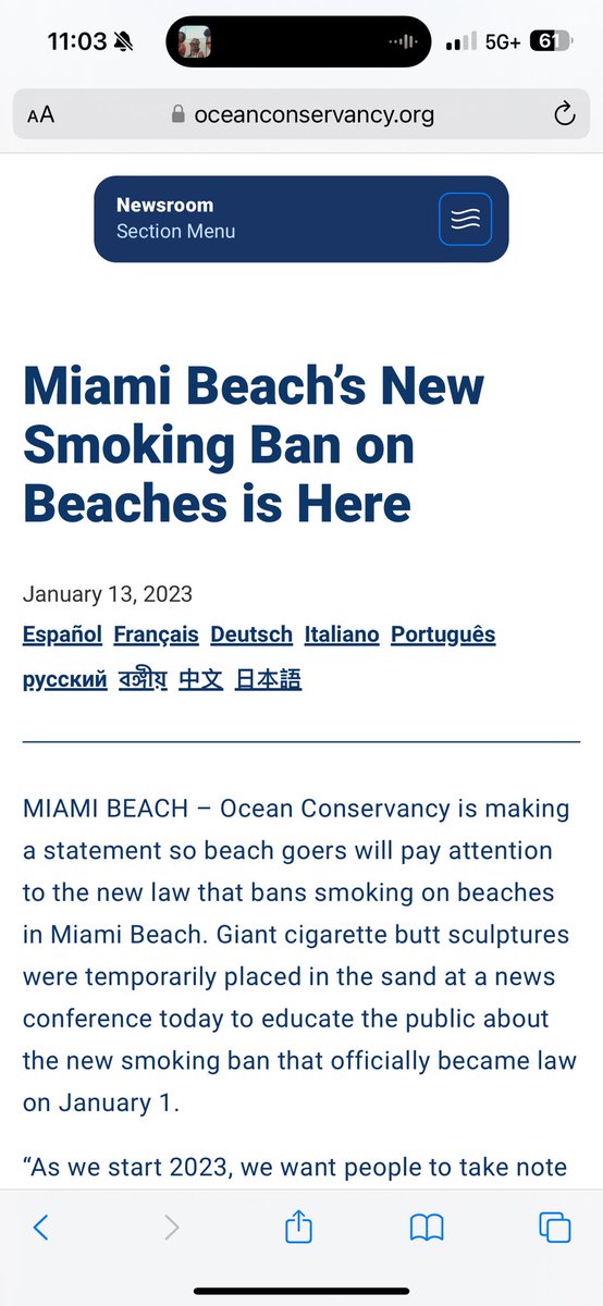 @EHART914 There’s a no smoking ban on the beach. If they catch you the ticket like $135