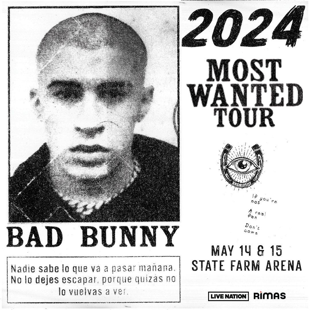 1 WEEK AWAY🐎BAD BUNNY MOST WANTED TOUR @ STATE FARM ARENA 🎟️: bit.ly/3Sd0c0h