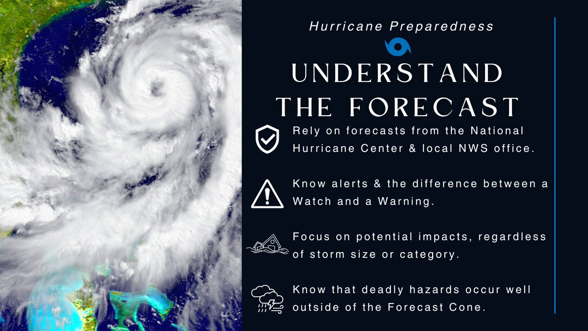 Prepare for hurricane season by knowing how to understand forecasts. They can tell you a lot about what is expected, including the storm’s paths, rainfall amounts, wind speeds, and more. 

 Visit ocfl.net/storm for more preparedness tips!