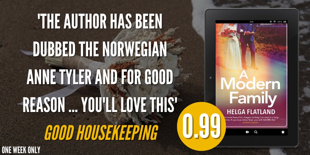 OrendaBooks's tweet photo. #DealAlert
*Norwegian Anne Tyler* @HelgaFlatland's elegant, insightful novel #AModernFamily t @rosie_hedger on #SALE everywhere!
A family holiday creates unexpected drama when the parents of three adult siblings announce their decision to divorce…
💐https://t.co/LllfHxBNrx https://t.co/zqRXTwqBuk
