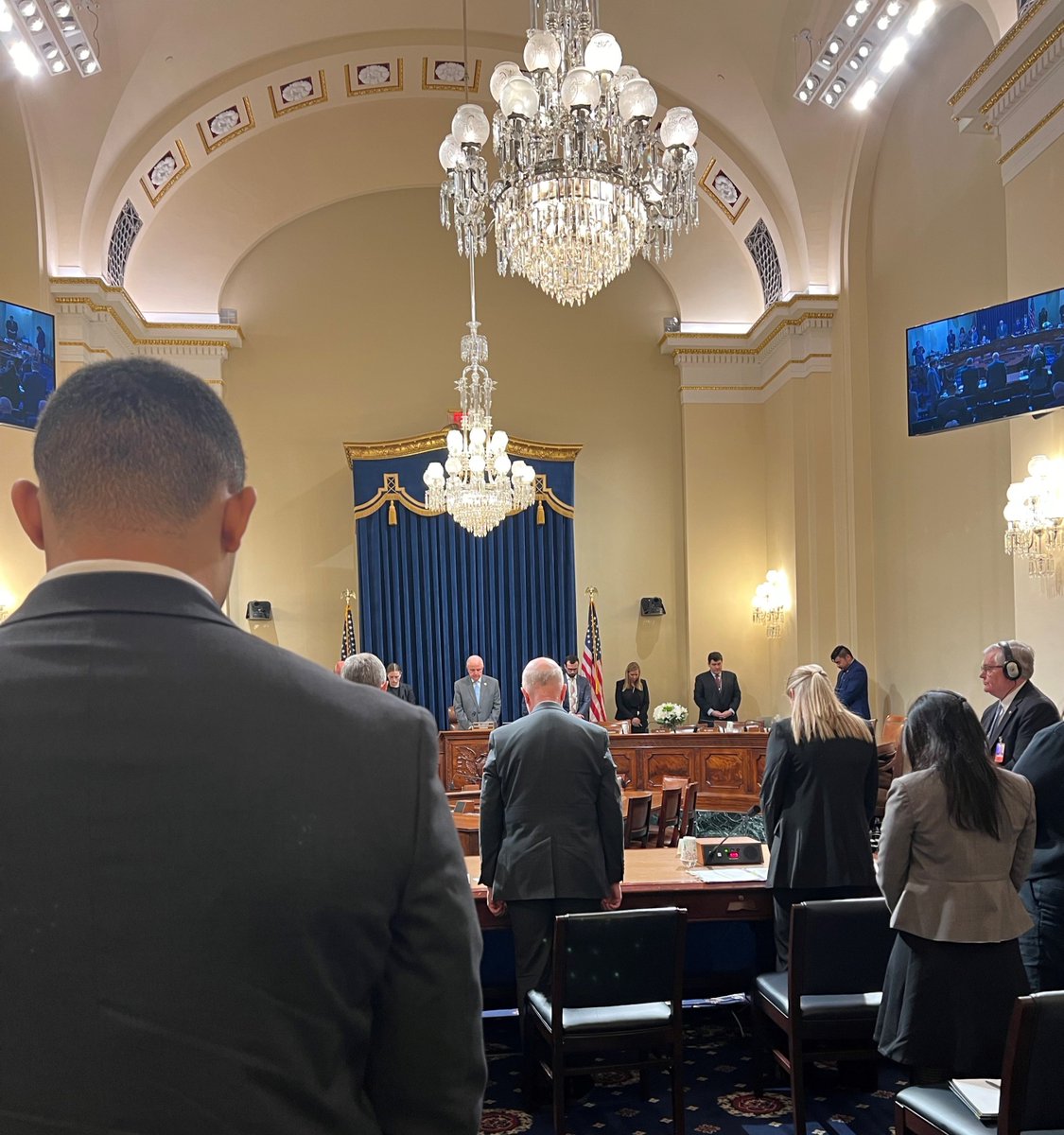 Today, the Homeland Security committee placed a bouquet at the seat of Congressman Donald M. Payne, Jr. and had a moment of silence in his honor. It was a moving tribute to a great Congressman and dedicated servant of the people.