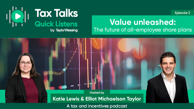 As the UK economy and the world of work changes, how can companies incentivise those working for them within the framework of current legislation? Our experts explore this in the latest episode of #TaxTalks Quick Listens: bit.ly/44fv0C2 #SAYE #SIP #ShareIncentives