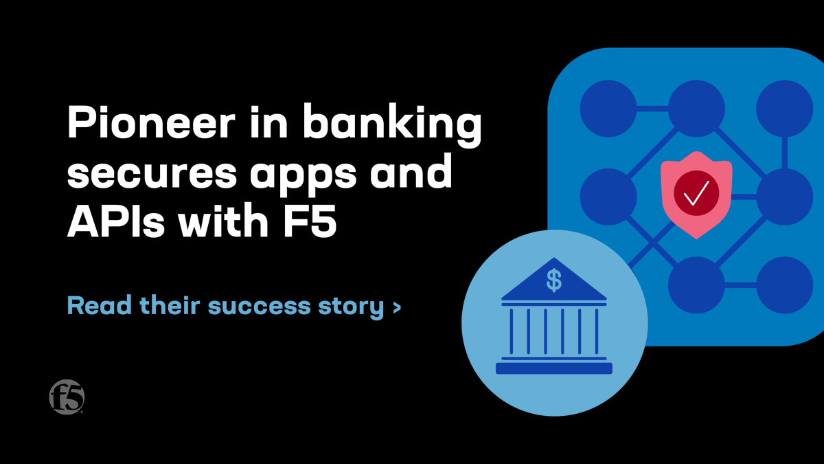 Brazilian Ailos Cooperative banking services strengthened visibility and security for 200 apps and thousands of #APIs across multiple environments with F5 Distributed Cloud WAAP and Secure #Multicloud Networking. Learn more: go.f5.net/0sz2o2ja