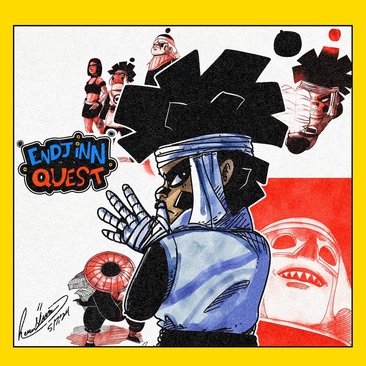 The64thWonder's tweet photo. EnDjinn Quest Chapter 5
May 14th only in @onsorugo magazine.
Will see you there! - https://t.co/J6Xeblvk49
#sejibot #endjinnquest #onsorugo #OnsolGo #manaa #Manga #indiemanga #mangaka #indiemangaka #fyp #illustrator #clipstudiopaint https://t.co/zaX8K1ZcAf