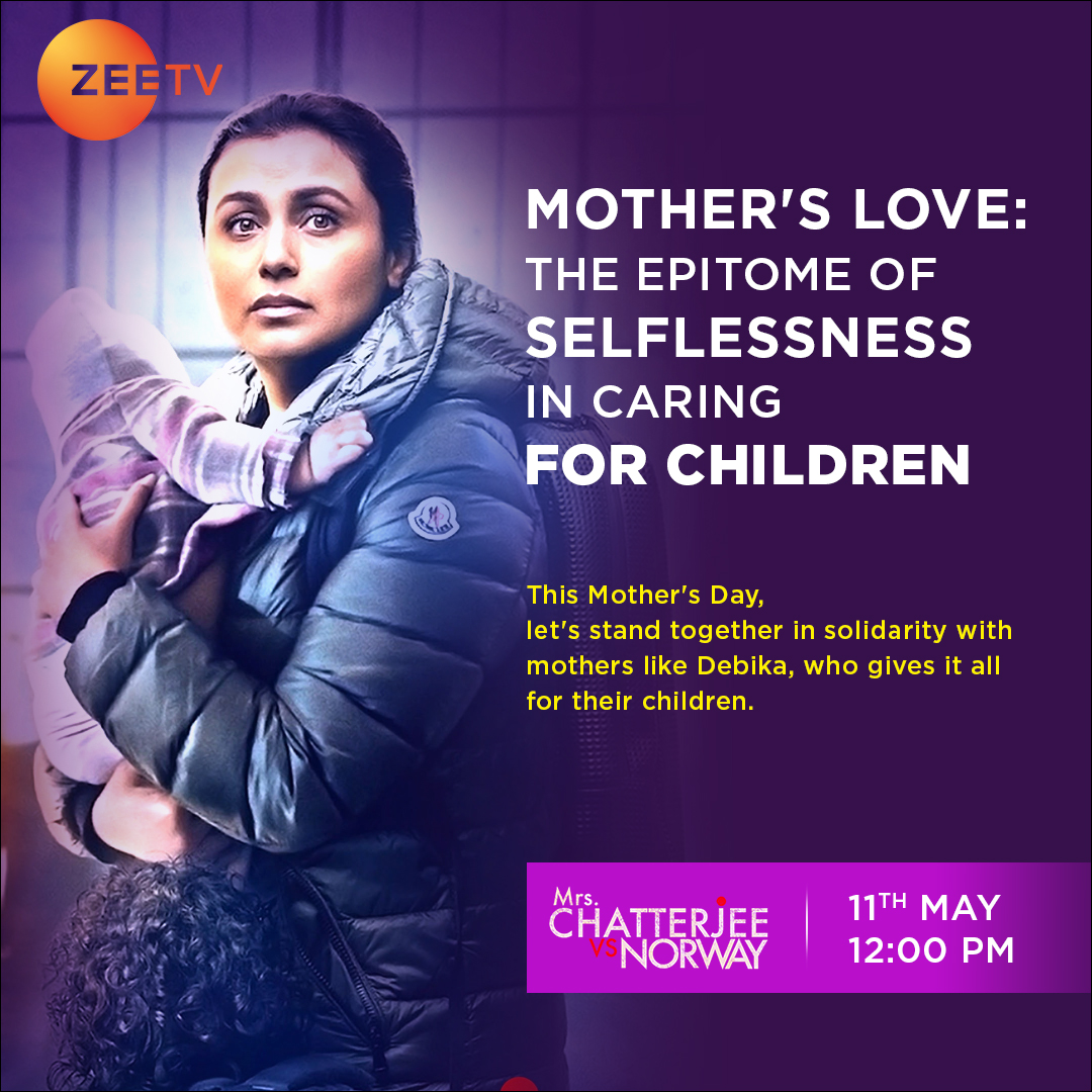 Embark on a journey of courage and determination with 'Mrs. Chatterjee Vs. Norway'! Catch our Mother's Day special screening on 11th May at 12 PM, only on #ZeeTVAPAC. @Rani_mukherji @jimSarbh @AnirbanSpeaketh