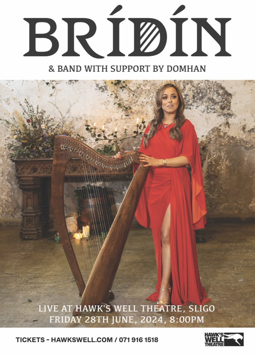 BRÍDÍN (@bridin_music) on Twitter photo ✨SLIGO✨
Friday 28th June
I’m so excited to put on this big show at <a href="/HawksWellSligo/">Hawk's Well Theatre</a> with my band and support by Domhan! 😍
Get your tickets here - hawkswell.ticketsolve.com/ticketbooth/sh…
#Sligo #Livemusic #concert #singer ✨SLIGO✨
Friday 28th June
I’m so excited to put on this big show at <a href="/HawksWellSligo/">Hawk's Well Theatre</a> with my band and support by Domhan! 😍
Get your tickets here - hawkswell.ticketsolve.com/ticketbooth/sh…
#Sligo #Livemusic #concert #singer