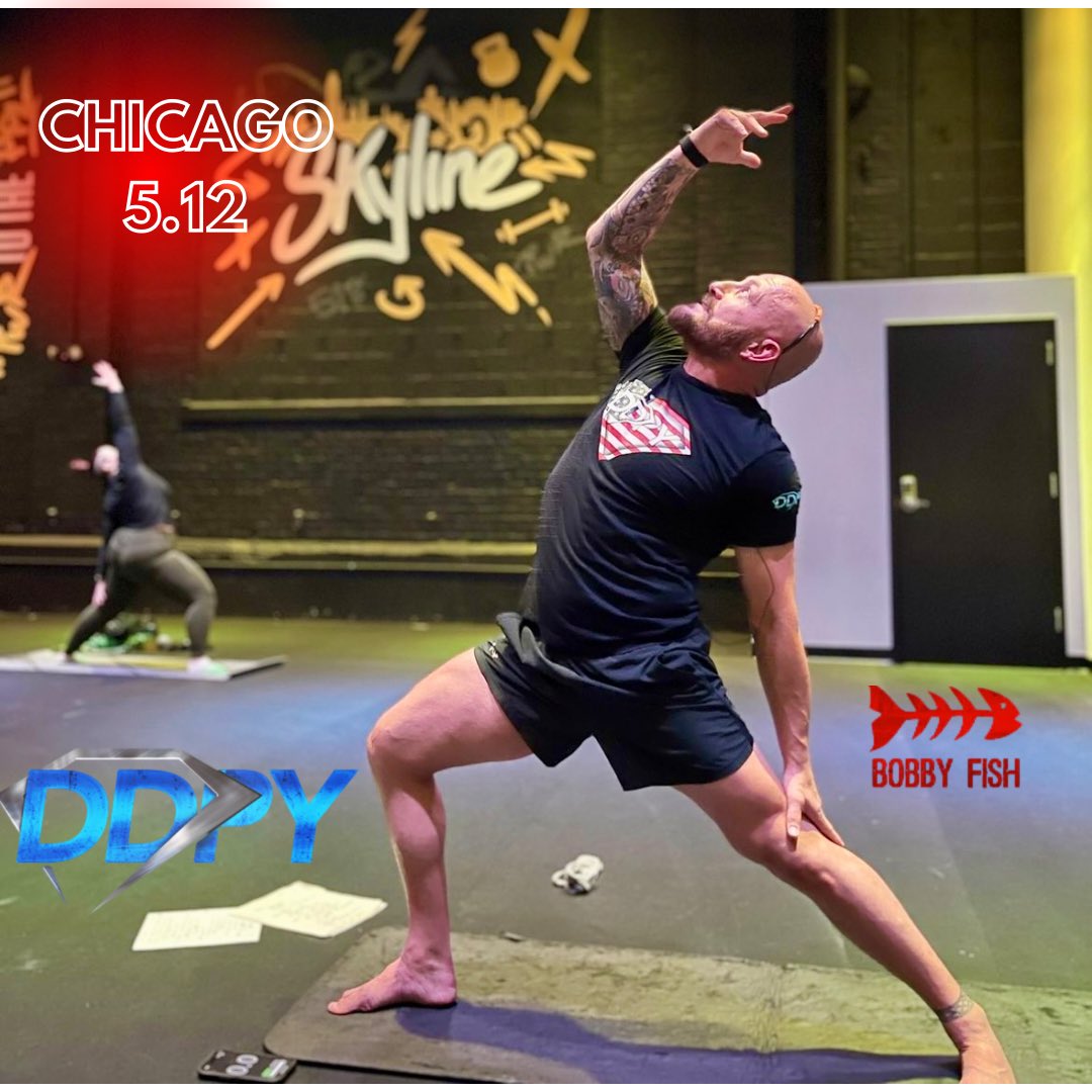Chicago 📣 | This Sunday 5/12 Mothers Day Special @DDPYoga w/ Bobby Fish in Chicago ~ $15 a student. DM here or text 813.391.1687 Location and time (morning) will be released upon booking.