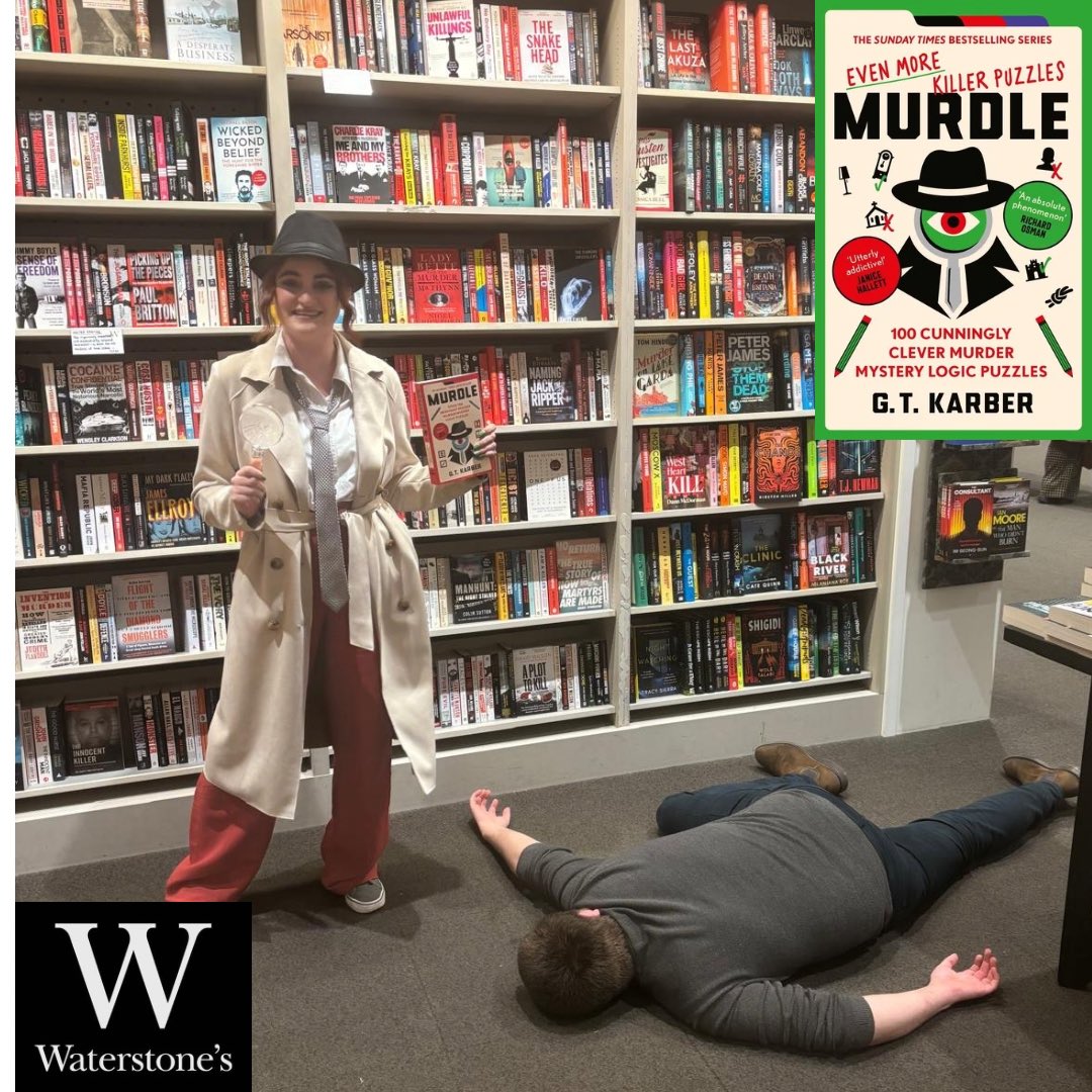 Join us for a Murdle Mystery Night on the 15th May at 6.30pm where @gregkarber will be bring their interactive #Murdle Whodunit to life. @ProfileBooks tinyurl.com/ykf7wbfb