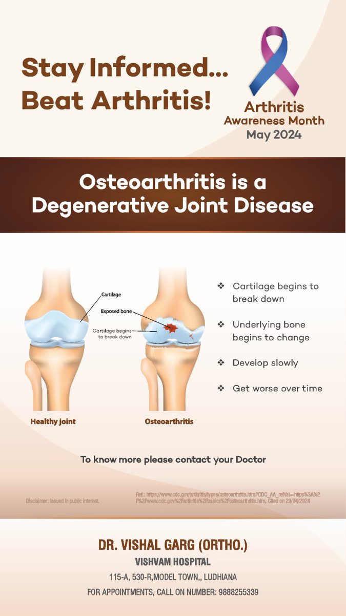VishvamHospital's tweet photo. Arthritis clinic https://t.co/OTqX2OJN44