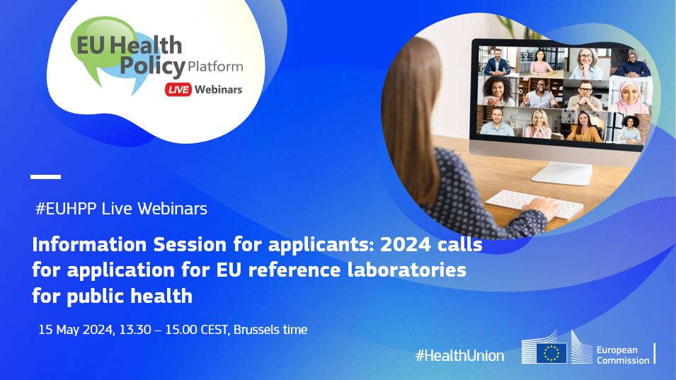 📢Calling on public health microbiology laboratories! Are you interested in the calls for application for EU Reference Labs focused on food- and water-borne diseases? If so, this #EUHPP information session is for you! 📅Join us on 15 May! 👉europa.eu/!Dx6gFM #HealthUnion