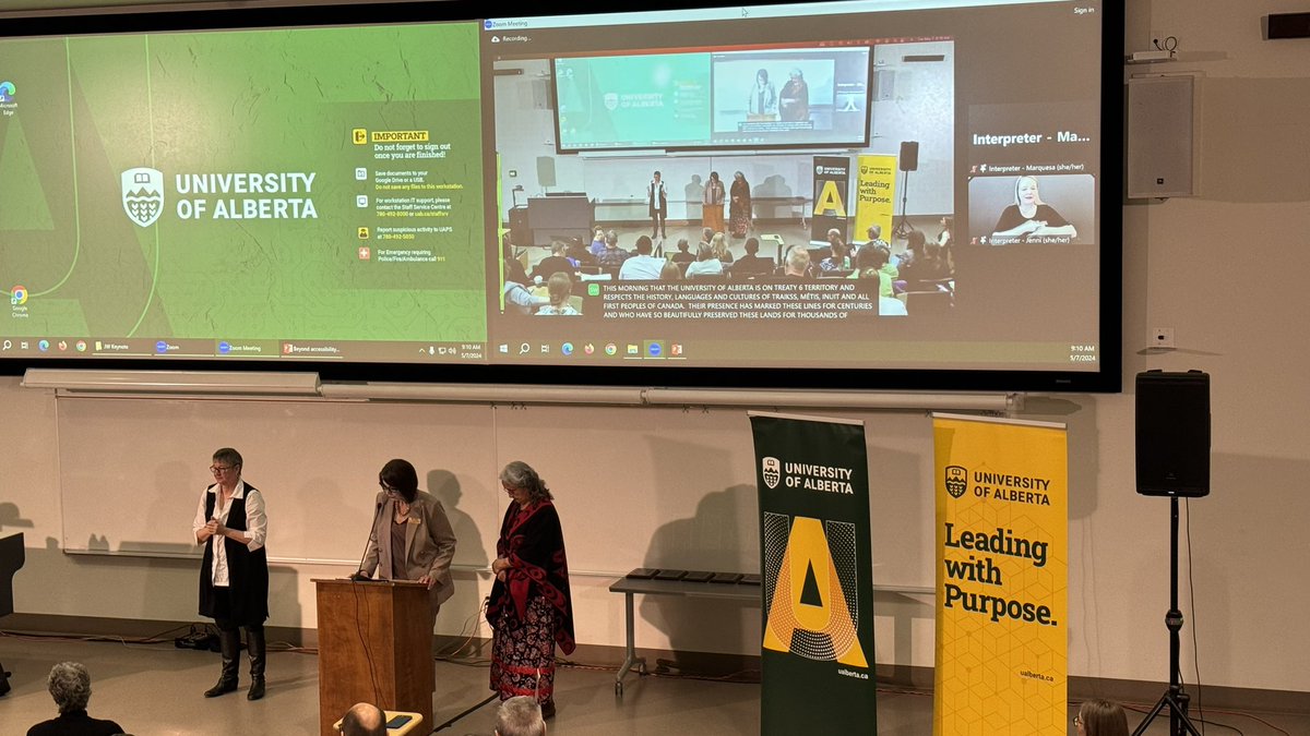 And off we go…!

#fotl2024 

ualberta.ca/centre-for-tea…

Dr Davis introduces Elder Evelyn Day