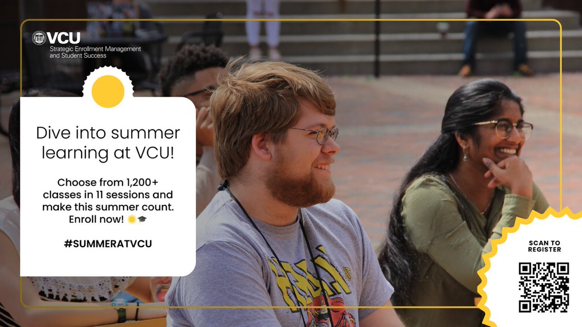 Catch up, stay on track or get ahead by taking classes during #VCU Summer Studies. Choose from 1,200+ classes in 11 sessions and make this summer count! Enroll today: summer.vcu.edu