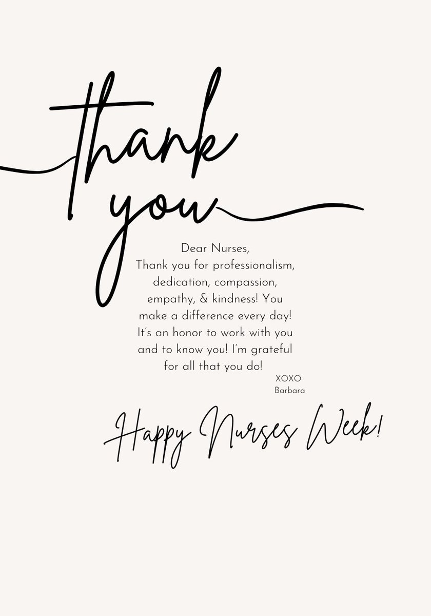 Thank you to all the nurses everywhere! Thank you to my friends & colleagues! You’re amazing! Thank you for making a difference in the lives of patients & their families! I’m so grateful for you!🌷🩺 #happynursesweek #thankyounurses #NursesWeek #grateful #NursesMakeTheDifference