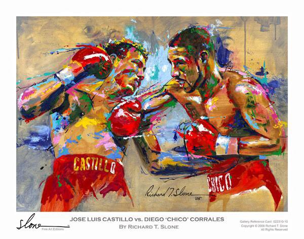 My painting from Castillo Corrales OTD 2005. #boxingart
