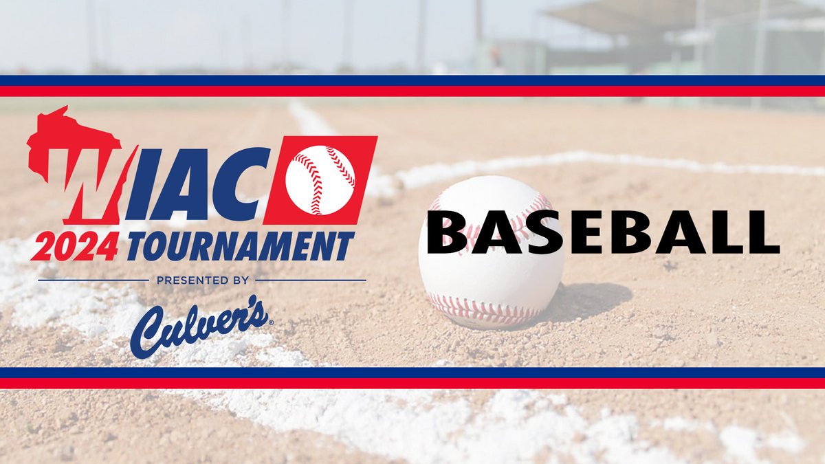 #WIACBASE | The #WIAC Baseball Tournament (pres. by Culver's) will be conducted May 9-11 by UW-Whitewater at Prucha Field at Jim Miller Stadium. For more information, visit bit.ly/4baNNBa #ExcellenceInAction #d3baseball