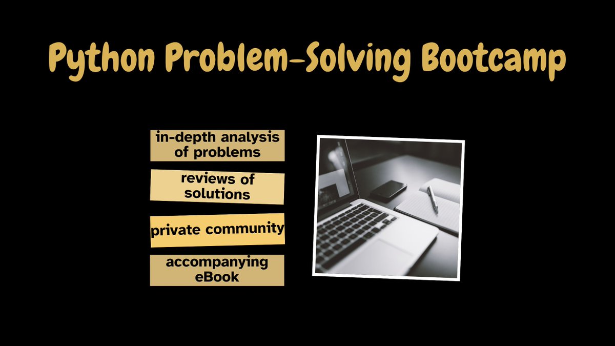 Python Problem-Solving Bootcamp gumroad.com/a/693641235/gb…