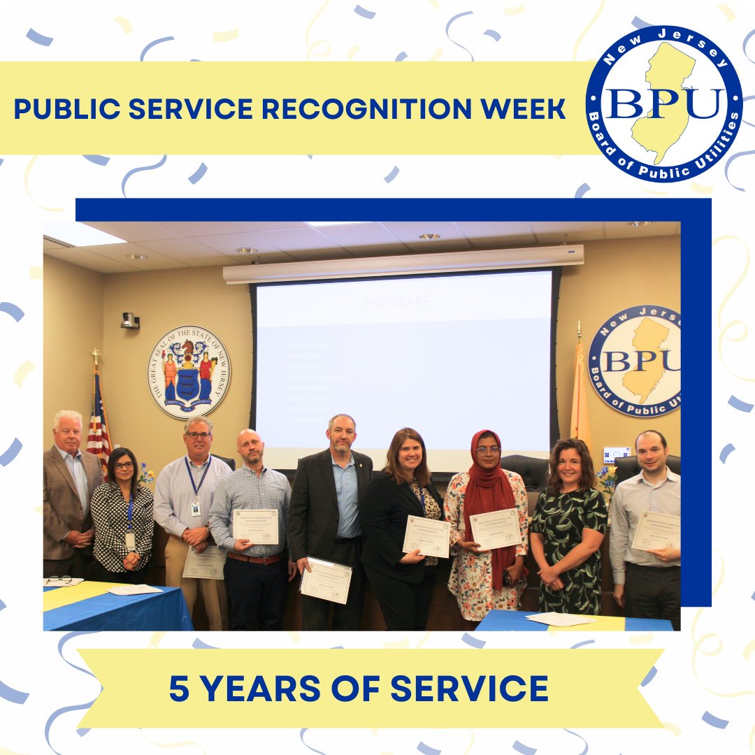 🎉Congratulations to our dedicated employees for reaching five years of service in State government! Your hard work and commitment are truly appreciated. Wishing you many more years of success and accomplishment. #PublicServiceRecognitionWeek