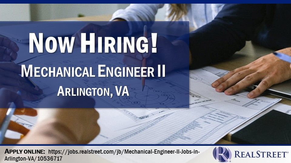 Ready to take the next step in your mechanical engineering career? We have a great job opportunity in Arlington, VA. Apply today! jobs.realstreet.com/jb/Mechanical-… #engineer #engineering #engineeringjobs #jobs