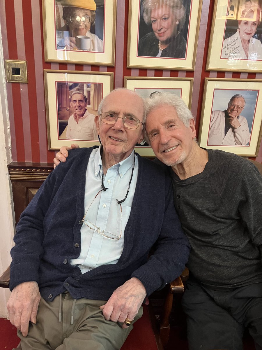 With dear Richard O'Sullivan today, celebrating his 80th birthday today. Pals for the best part of 60 years. First worked together in an epiode of Emergency Ward 10. We never stopped laughing - esp. when the cameras were rolling!! Happy Birthday dear Ricardo...