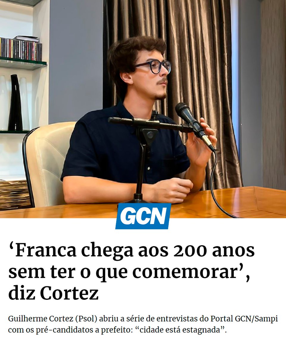 Franca está parada no tempo. Essa eleição vai ser a escolha entre o passado, a estagnação ou o futuro. sampi.net.br/franca/noticia…