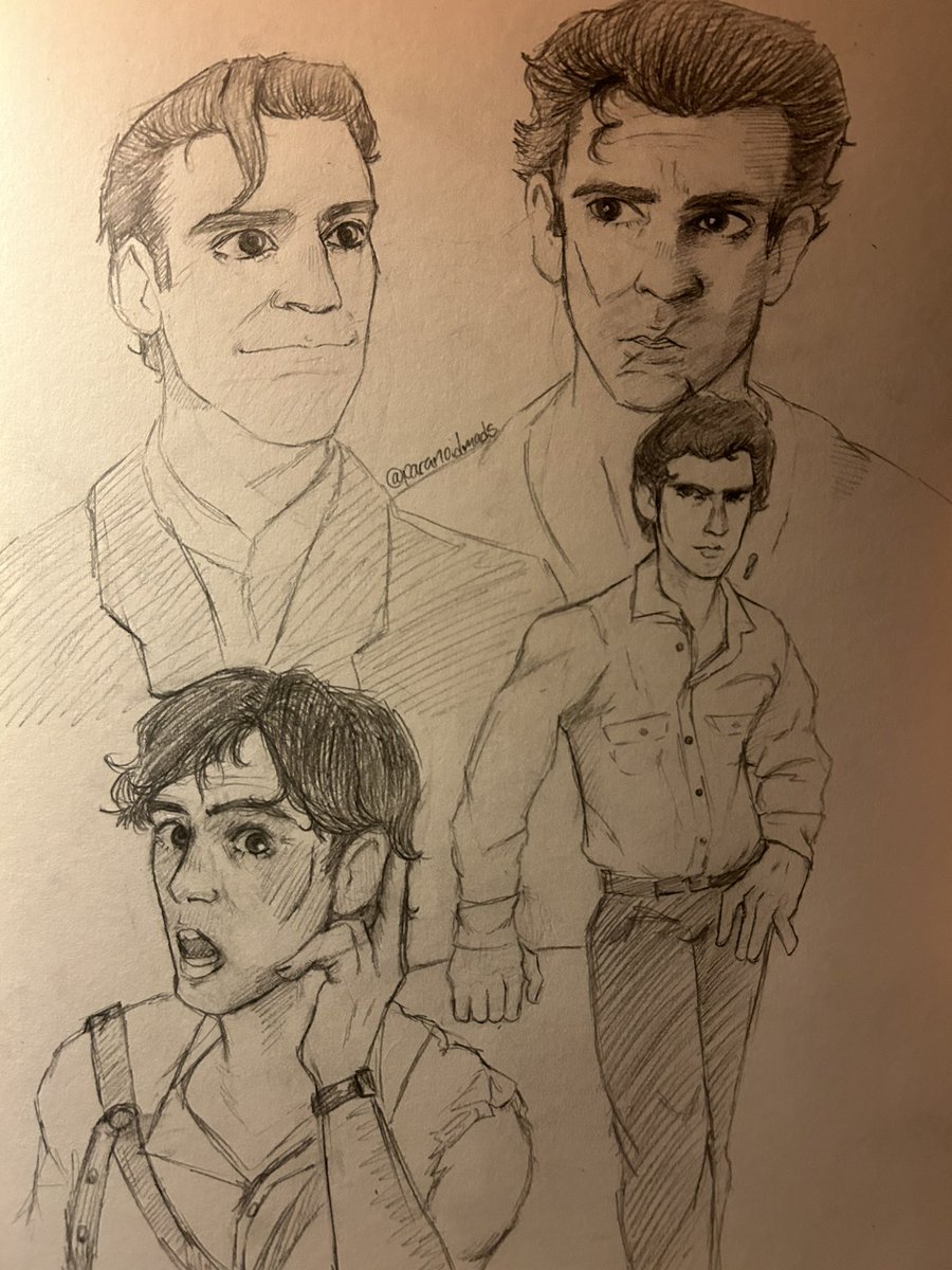 I have no idea how to draw traditionally anymore can u tell #evildead #ashwilliams