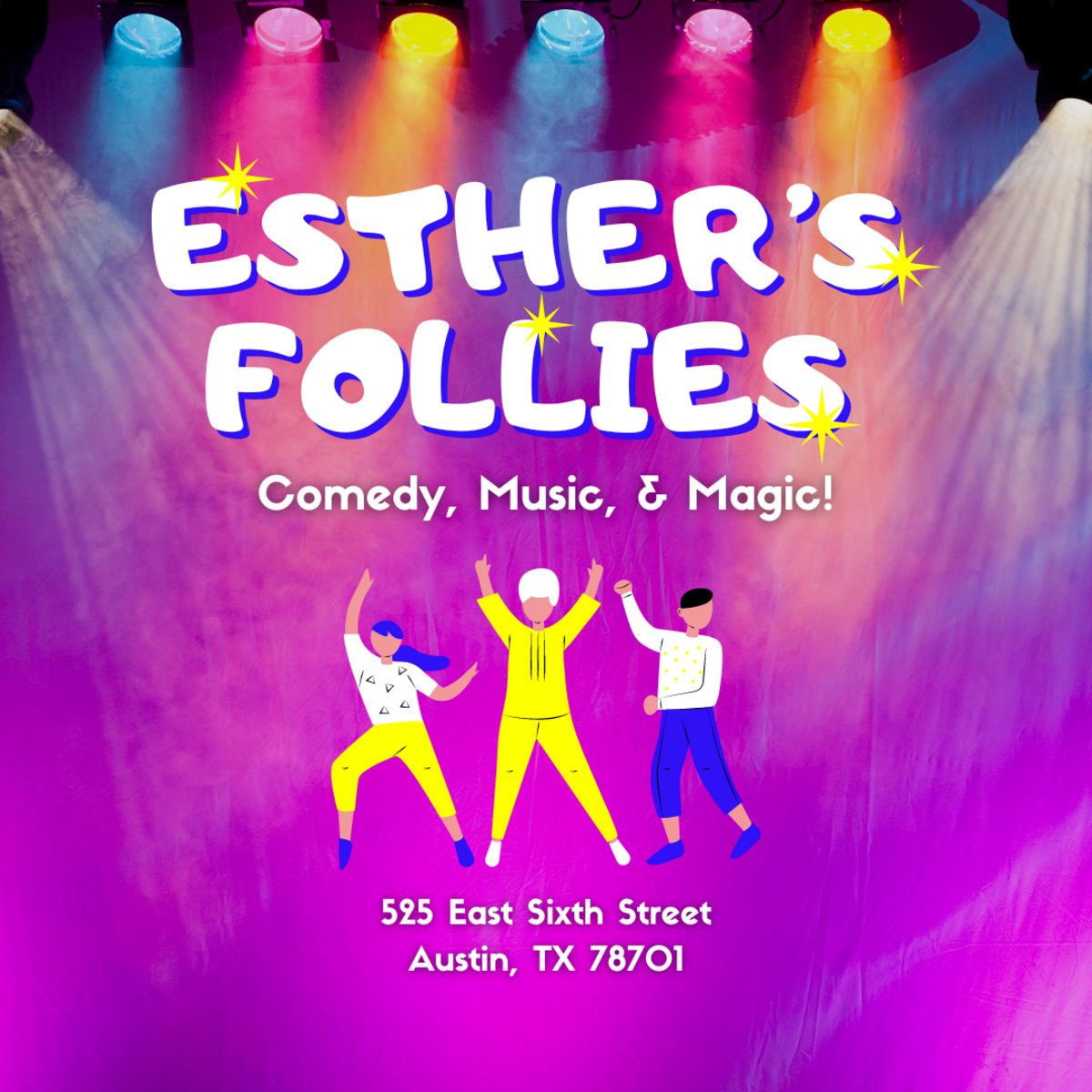 Ready for a night of laughs? Don't miss #EsthersFollies, #Austin's #1 #comedytroupe, just 10 minutes from #BWPAustinCentral! With sketches, magic, and musical numbers, plus fine dining options, it's the perfect addition to your #SixthStreet adventure! bit.ly/3VWuBCi