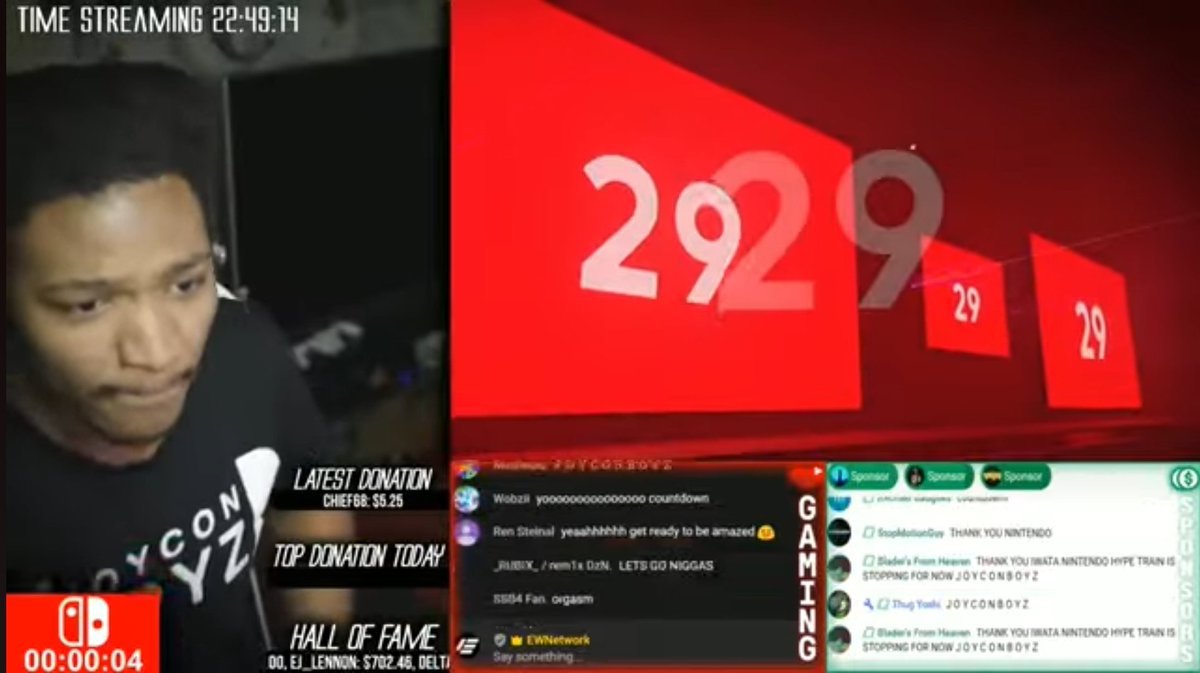Remember when Etika held a 24 hour livestream for the Nintendo Switch presentation? Those were some good times man. It ain't the same without him