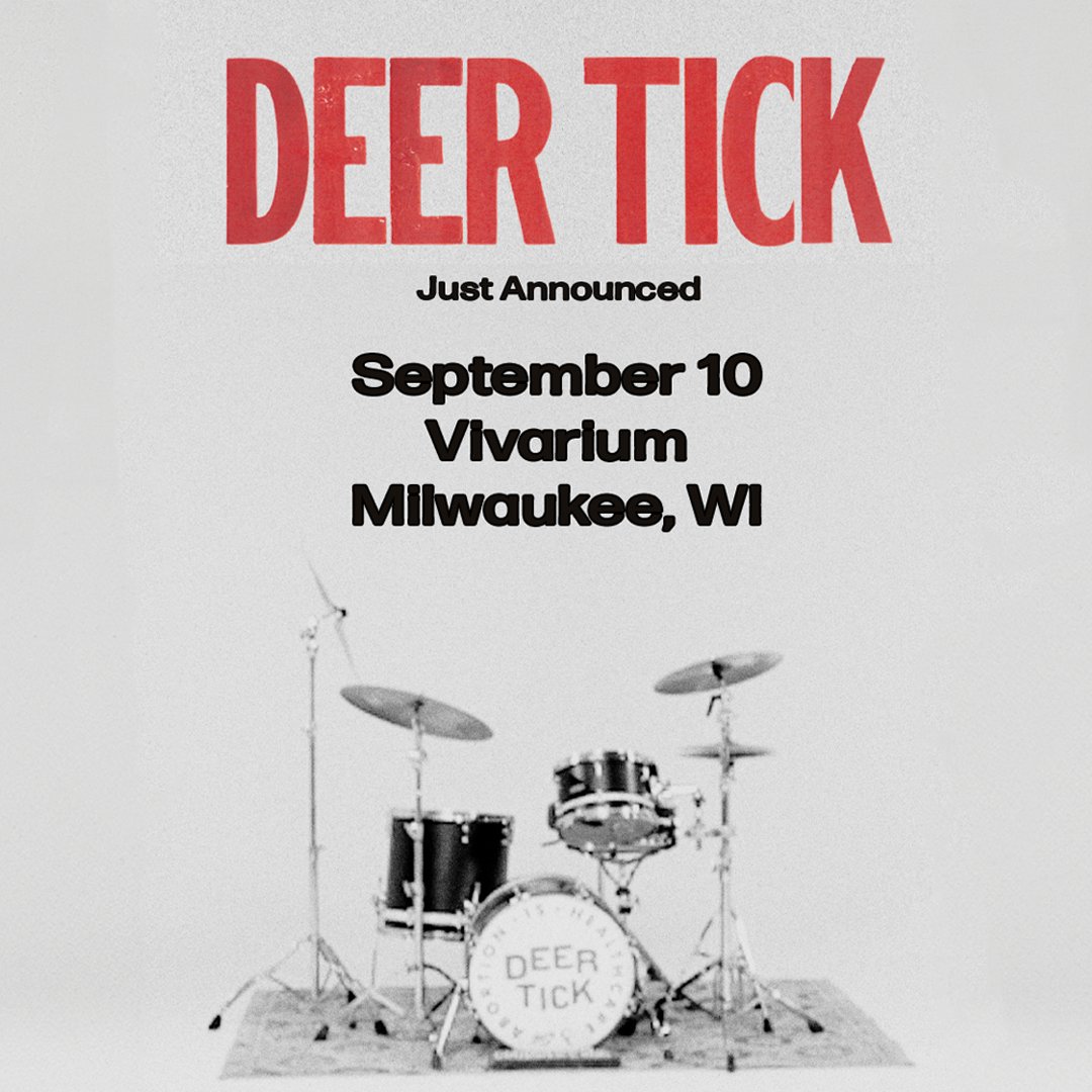𝐕𝐈𝐕𝐀𝐑𝐈𝐔𝐌 𝐀𝐍𝐍𝐎𝐔𝐍𝐂𝐄 🌱 Fans of Blitzen Trapper, Trampled By Turtles, or Uncle Tupelo - @deertickmusic are headed to Milwaukee on September 10th with their signature blend of Americana-infused rock LIVE at the Vivarium! On sale 5/10 ➤ bit.ly/DTMKE24