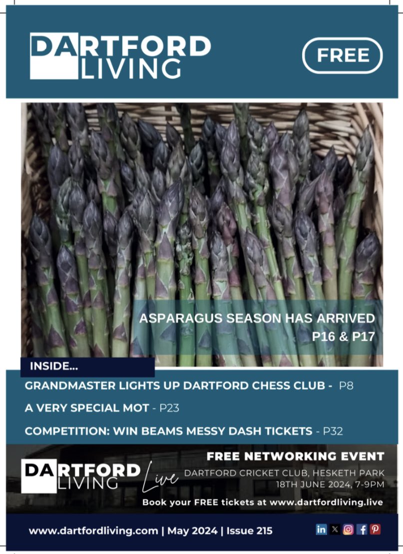 2/2: 👉 issuu.com/dartfordliving…

#stanhillfarm #dartfordliving #englishasparagus #supportyourlocalfarm #freshfromthefarm #fresh #healthy #delicious #zerofoodmiles