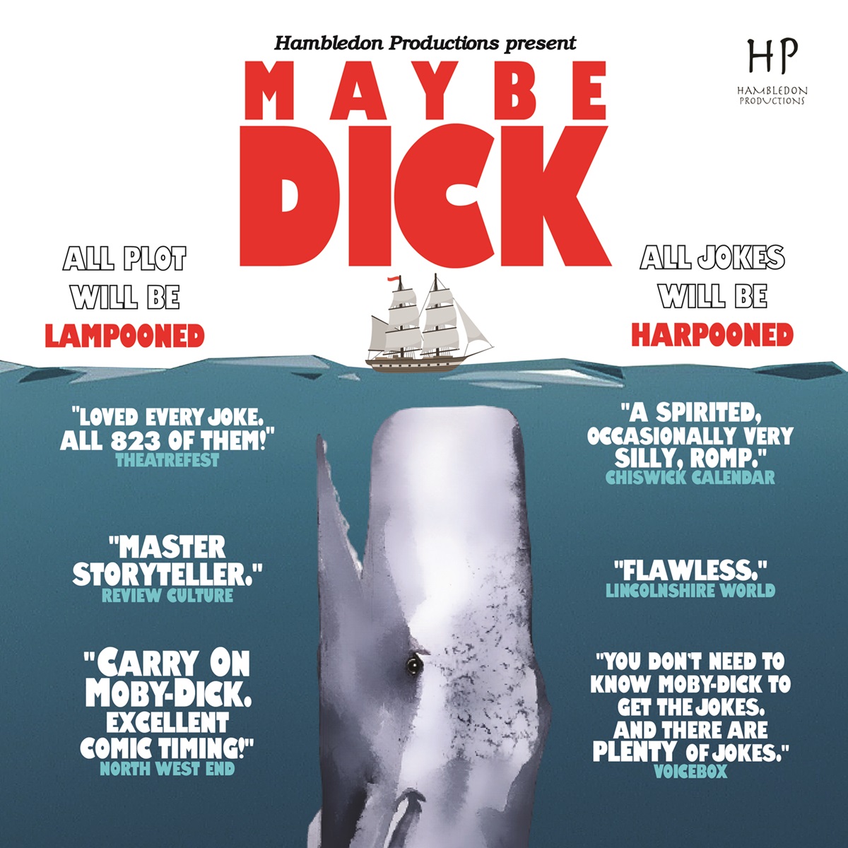On 23.05.24, @hambledon_productions brings 'Maybe Dick' to Theatre@41! Herman Melville's classic tale of revenge and retribution is retold in this inventive, comedic adventure on the high seas. Tickets: tickets.41monkgate.co.uk