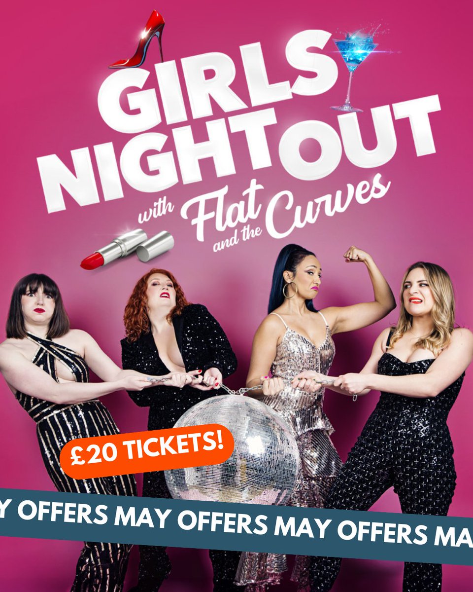 Check out our May discounts! 

Treasure Island
🗓 Fri 31 May
⭐️ NEW £50 Family Ticket! 2 Adult tickets and 2 Child under 16 tickets. No code required.
🔗 bit.ly/49zc2bd

Girls Night Out 
🗓 Wed 5 June
⭐️ NOW £20 with code HAZFNC20 until 13 May!
🔗 bit.ly/3uYkRfO