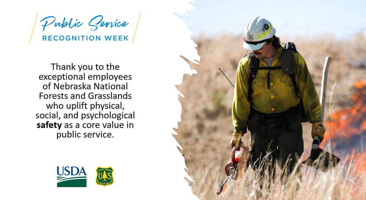 Today we highlight Damon Crowell.
Damon started as a seasonal with the Pine Ridge Ranger District spring of 2023 and has since been hired on as a Soldier Creek Fire Crew member. In this image Damon assists in a prescribed burn.
Thank you, Damon!

Photo: USFS Photo