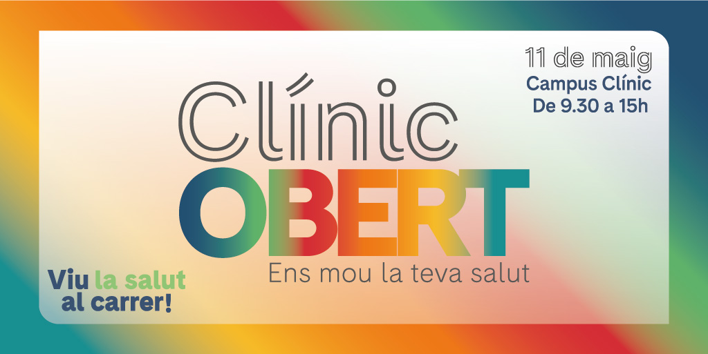 📆 El 1️⃣1️⃣ de Maig es celebrarà el #CLÍNICOBERT❗ Amb l'objectiu de promoure hàbits saludables i fer prevenció de la salut es faran ➕ de 100 activitats, xerrades, visites i tallers en tot el #CampusClínic Més info: i.mtr.cool/ermrsxgojf