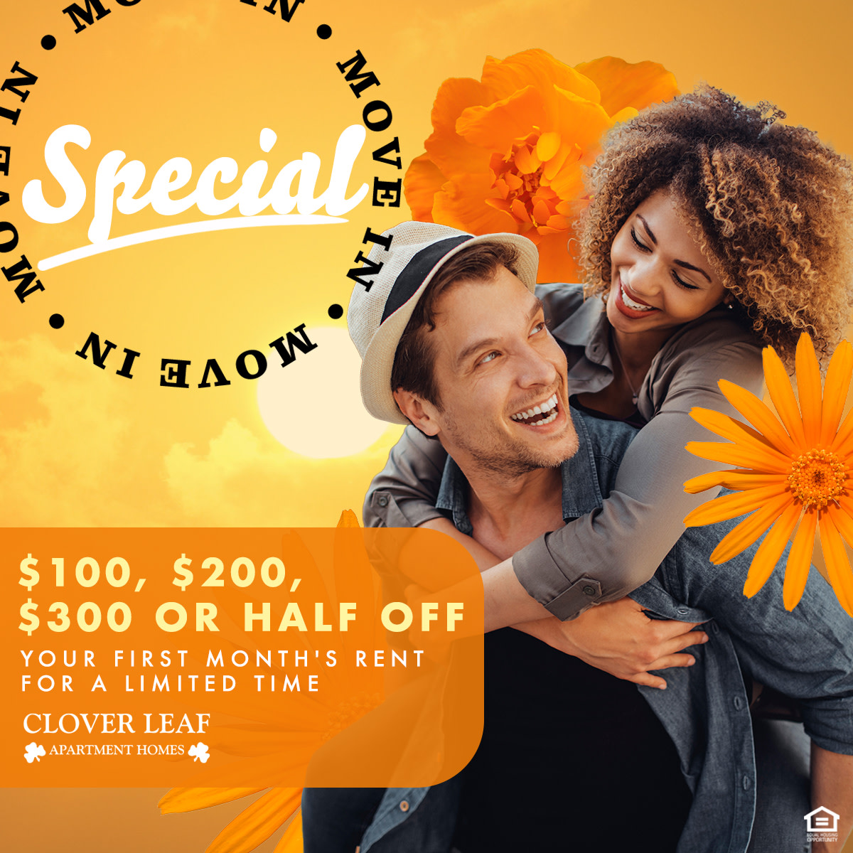 🙌 It’s time to get moving to #CloverLeaf #Apartment Homes in #PhenixCityAL while these move-in specials shake things up! Save from the start w/ $100, $200, $300 or half-off your first full month’s rent w/ approval. Try your luck with us! Apply now. cloverleafal.com 💵🍀