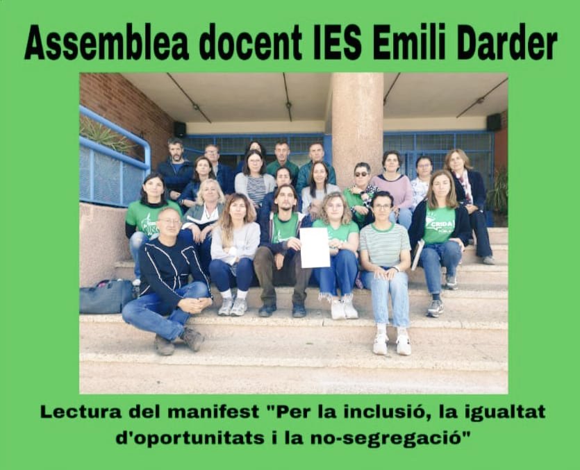 AssembleadocentsIB (@assembleadocent) on Twitter photo Continuen les adhesions al manifest impulsat per la Xarxa educativa per la Llengua.
Els docents diuen NO al Pla Pilot de lliure elecció de llengua.
Enviau les vostres fotos a assembleadocentsib@gmail.com o etiquetau-nos a les vostres publicacions.
Encara hi sou a temps! Continuen les adhesions al manifest impulsat per la Xarxa educativa per la Llengua.
Els docents diuen NO al Pla Pilot de lliure elecció de llengua.
Enviau les vostres fotos a assembleadocentsib@gmail.com o etiquetau-nos a les vostres publicacions.
Encara hi sou a temps!