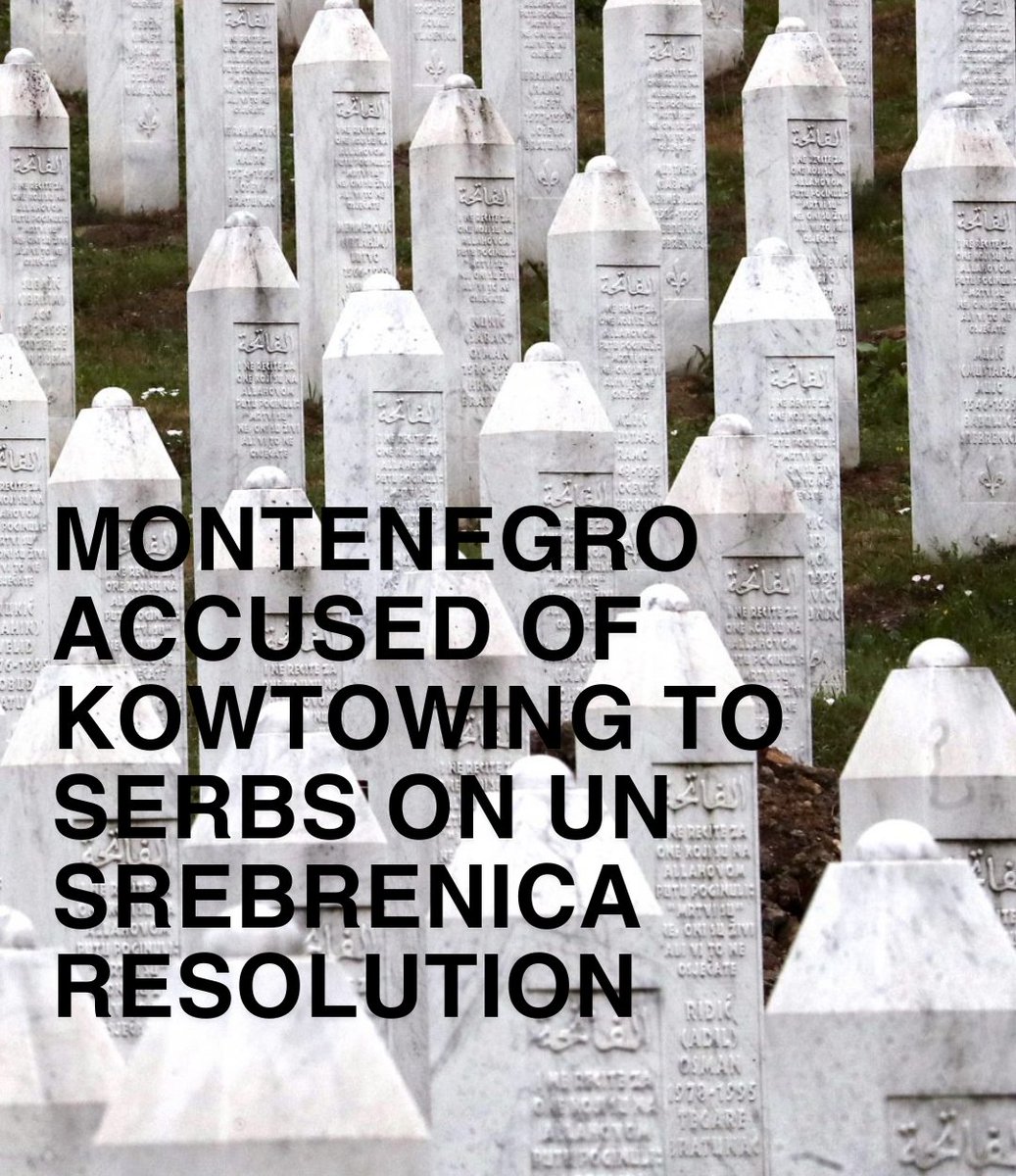 Montenegro’s government was accused of appeasing its pro-Serbian coalition partners with proposed amendments to a UN resolution on the Srebrenica genocide to emphasise individuals' rather than specific ethnic groups' responsibility. Read more 👉 balkaninsight.com/2024/05/07/mon…