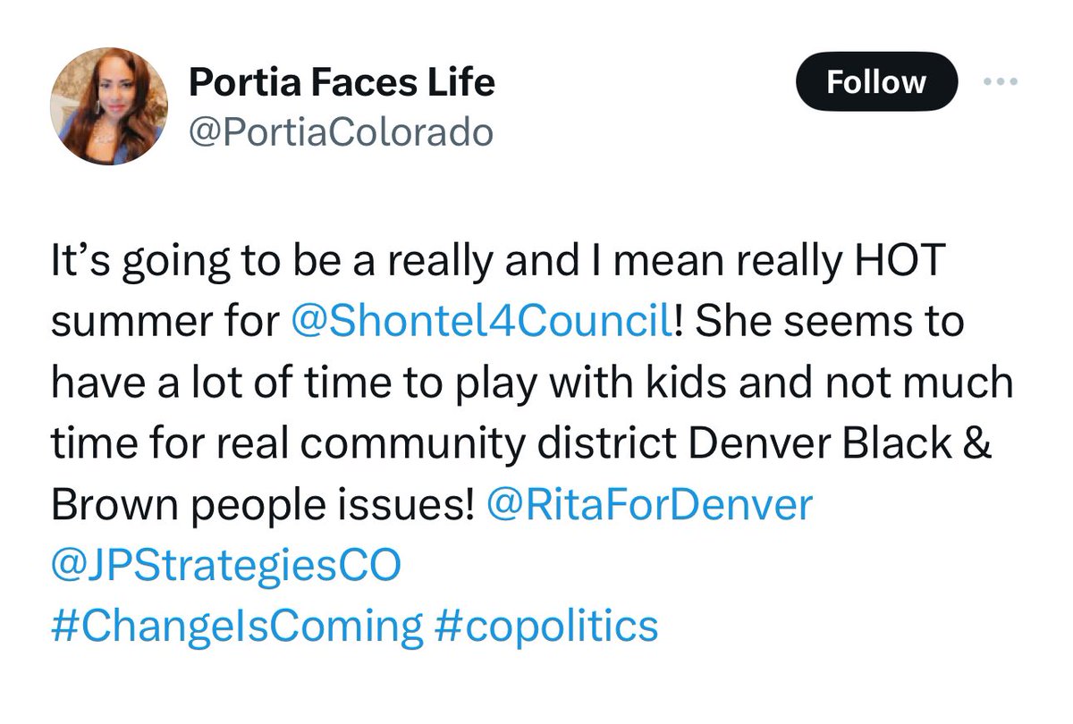 Not the <a href="/NAACP/">NAACP</a> President of CO attacking another Black elected official. 

But that’s on brand here in CO. 🫢 I digress, but as a member of the NAACP, I denounce that behavior from our questionably-elected/appointed President.