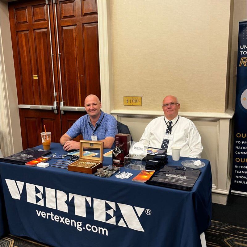 VERTEX411's tweet image. Live from the @ne_iasiu Conference! Swing by the VERTEX booth and say hello to John Kreitz and Henry W. Stormer. Let's connect and explore opportunities together! 

#NEIASIU #ForensicConsulting #LitigationSupport #InsuranceFraud #FireInvestigation #WeAreVertex #VertexEng