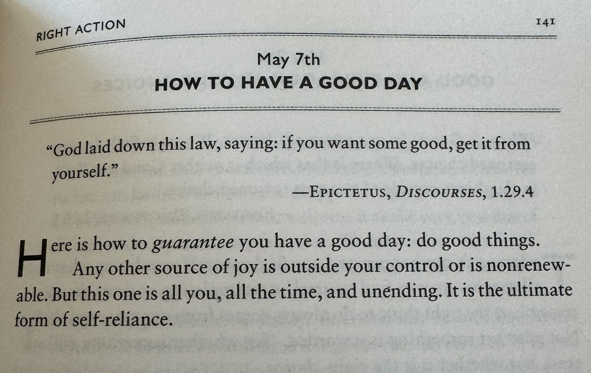 If you want to have a good day here is a guaranteed way you can get it Another great way of being, love my daily stoic, great way to start the day 💙👊🏻💙