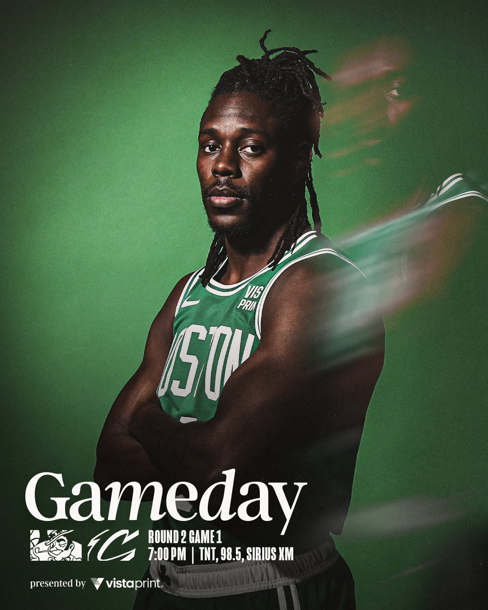 TONIGHT ☘️ Round 2 Game 1 ⏰ 7:00 PM 🆚 @cavs 📍 @tdgarden 📺 @NBAonTNT 🎙️ @985TheSportsHub & @SIRIUSXM Small Business of the Game: sushiattemplerecords.com #DifferentHere