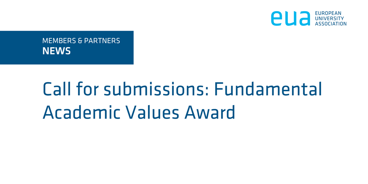 The German Academic Exchange Service (@DAAD_Germany) announces a call for submissions for the “Fundamental Academic Values Award” within the framework of the DAAD project “#BolognaHub”. ⏲️ Deadline for submissions: 20 May Funded by @BMBF_Bund 🔗 bit.ly/3WtiKvA