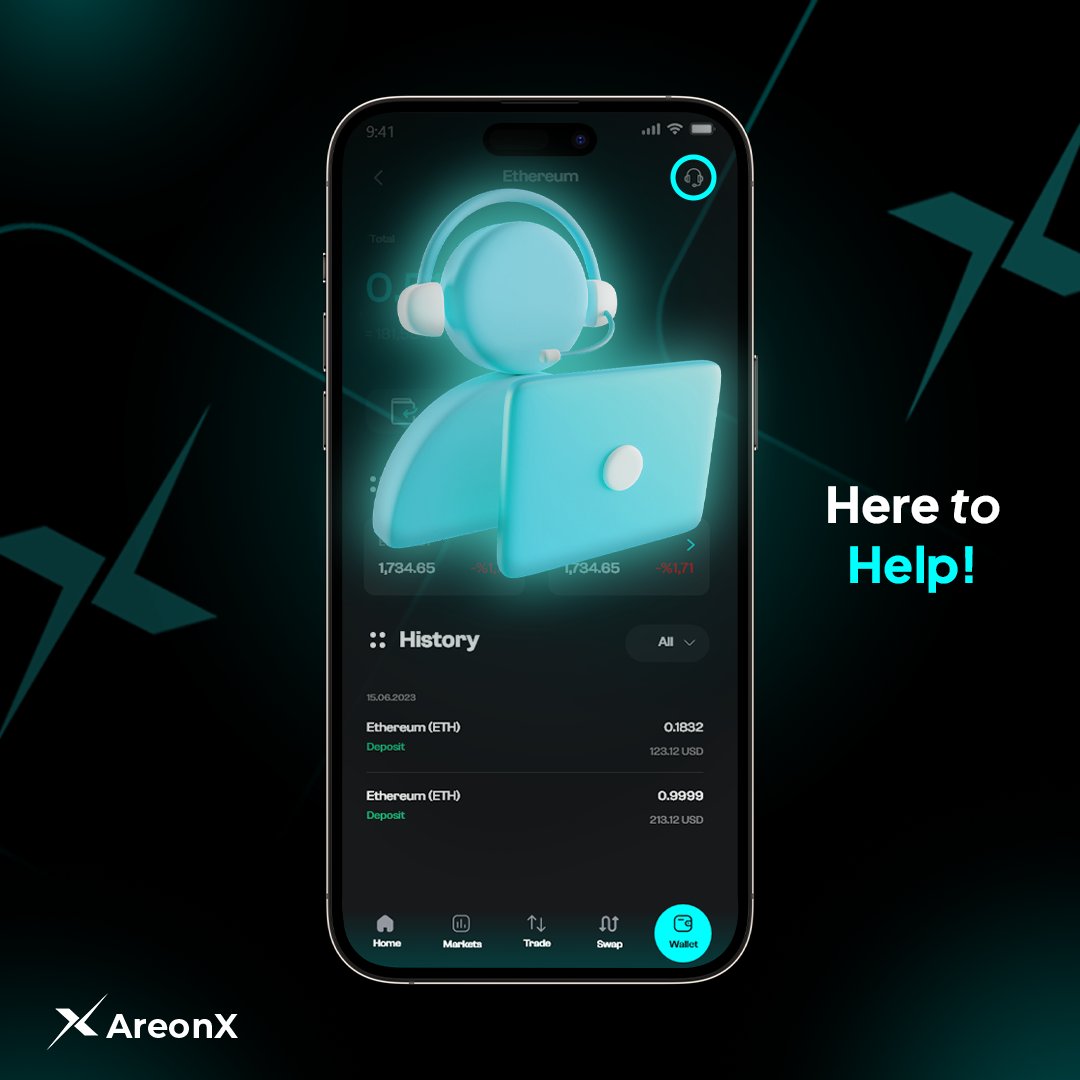 Got questions? ❔

We've got answers! ✅

#AreonX's customer support is here to help you navigate your trading journey.

#WeAreOn